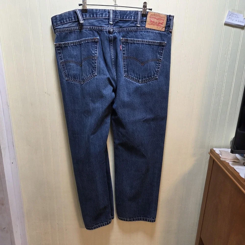 Levis Jeans Mens 40x29 Blue Relaxed Fit Straight Leg Denim Pants‎ Medium Wash